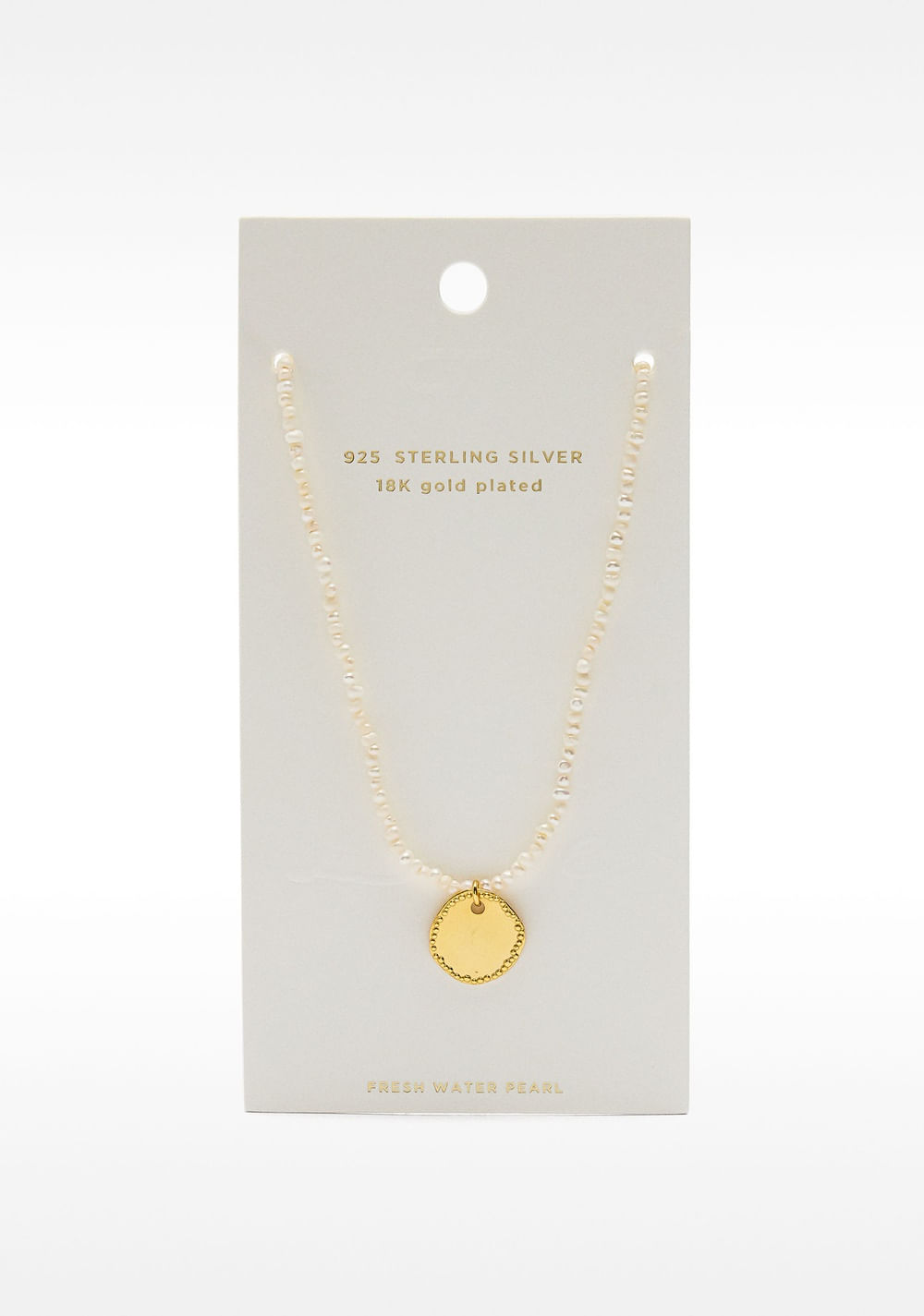 Collar de Perla de Agua Dulce con Medalla Parfois 5