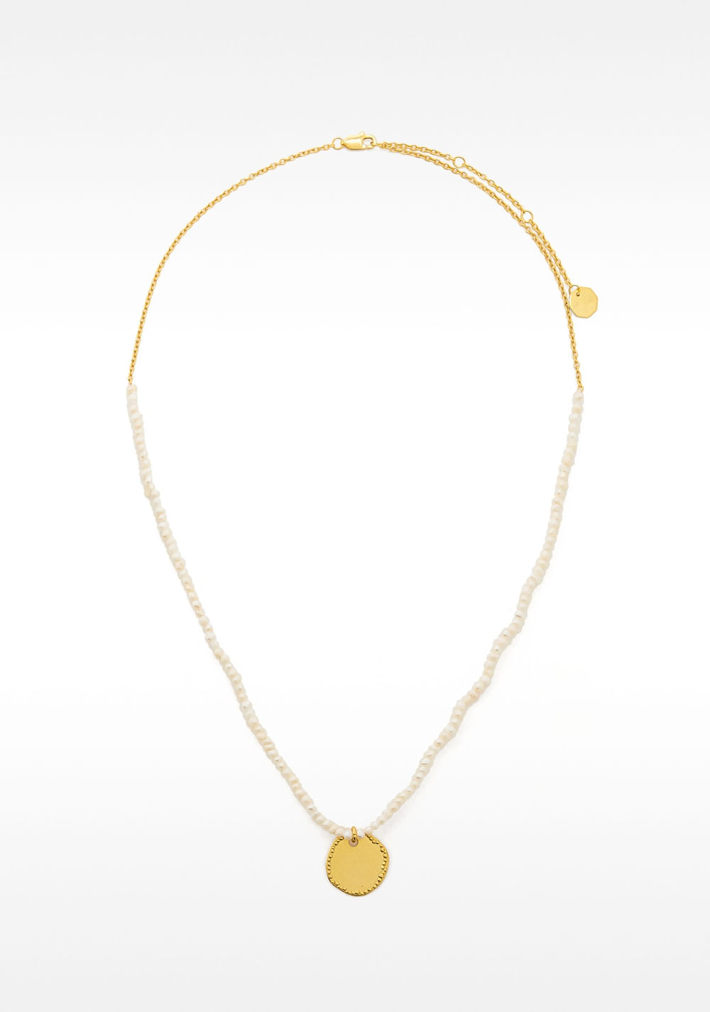 Collar de Perla de Agua Dulce con Medalla Parfois Imagen Principal