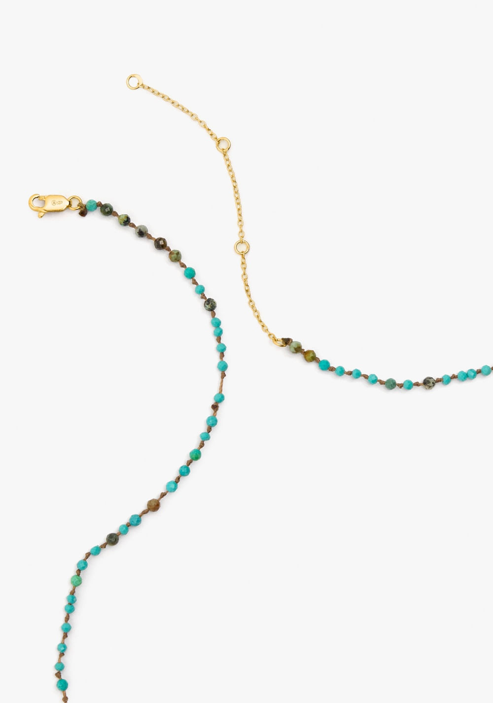 Collar con Piedras Baño de Oro 18k Parfois 4
