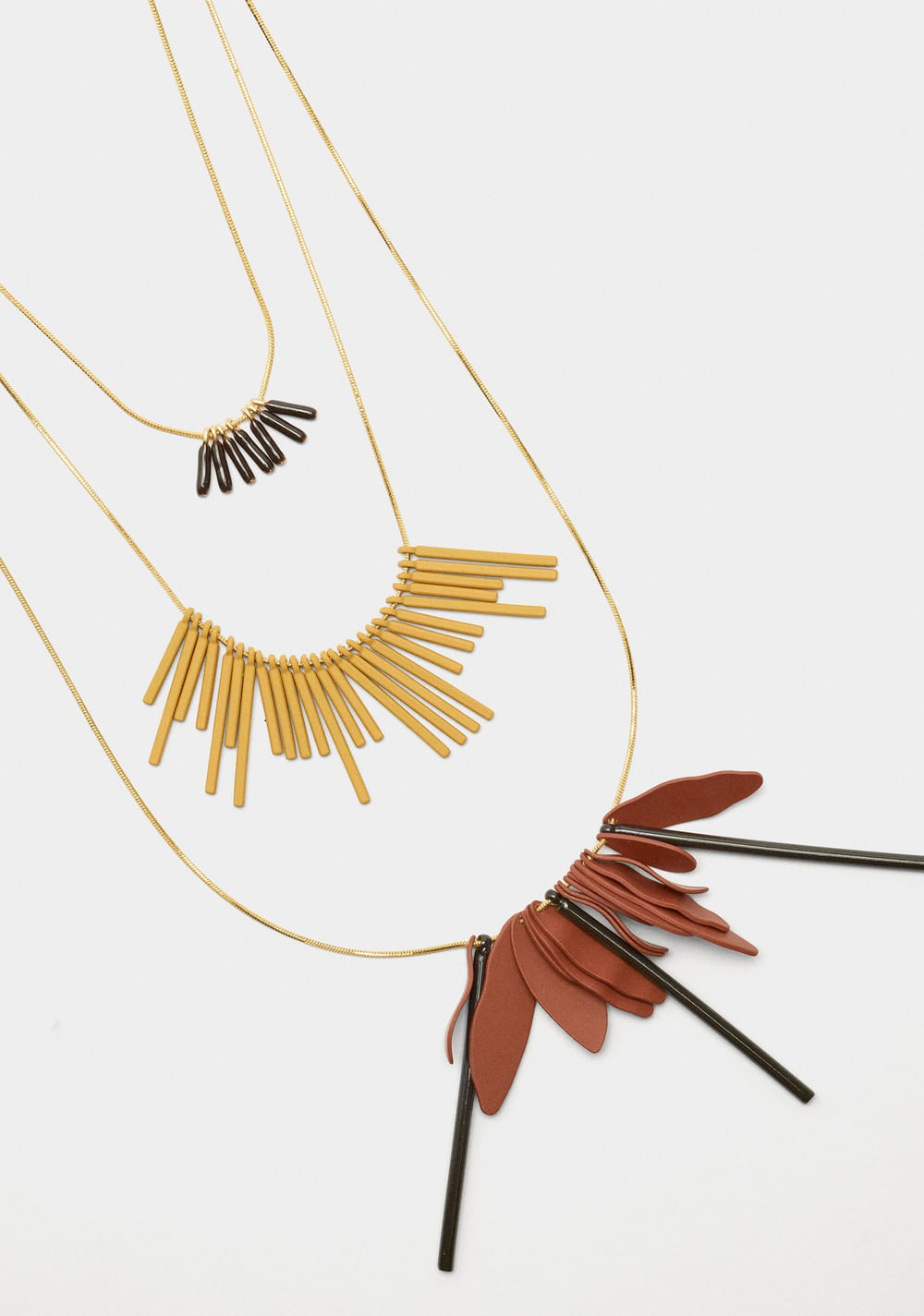 Collar Triple con Colgantes de Barras Parfois 2