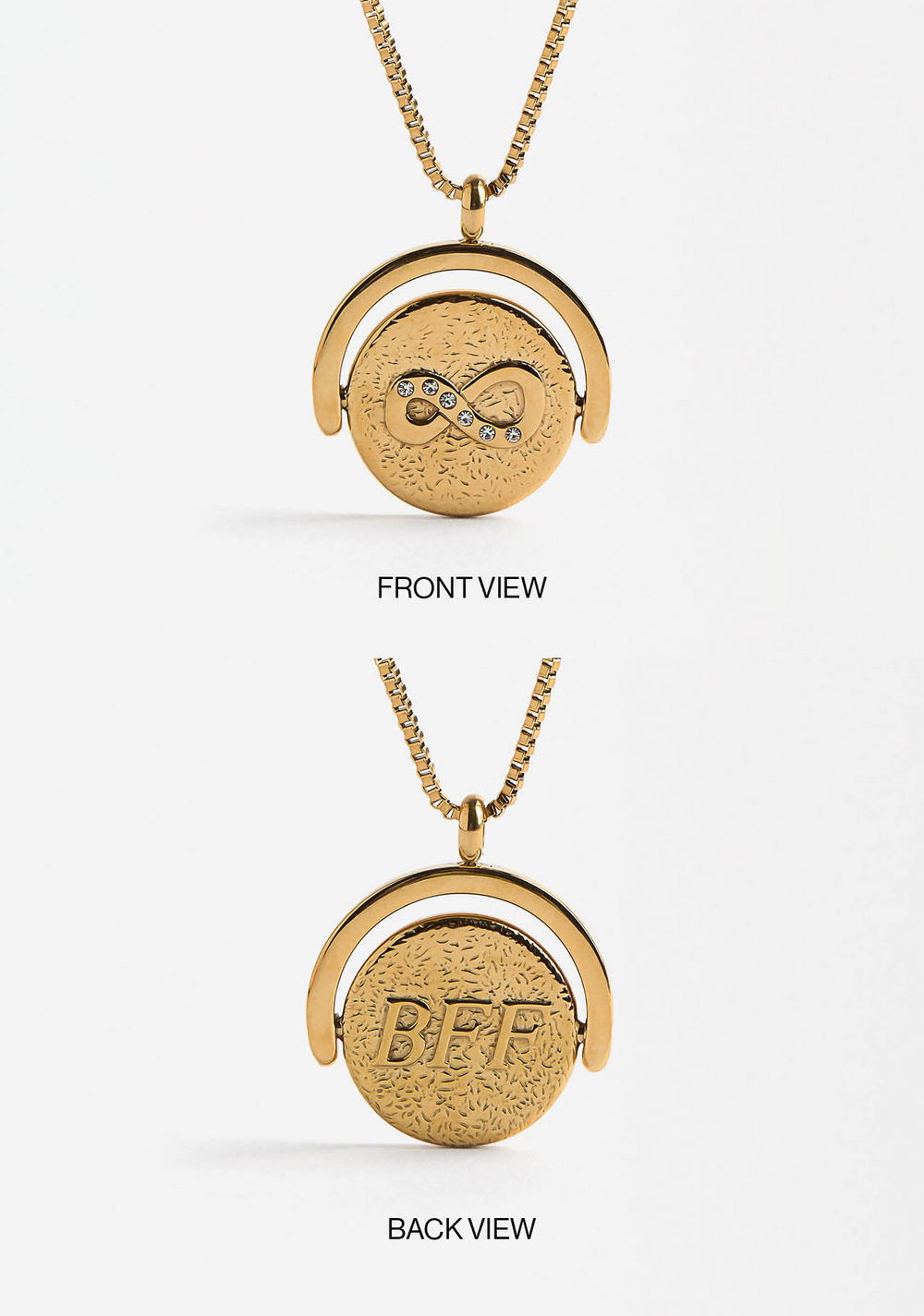 Conjunto de Collar Spinner y Zarcillos Infinito Parfois 2