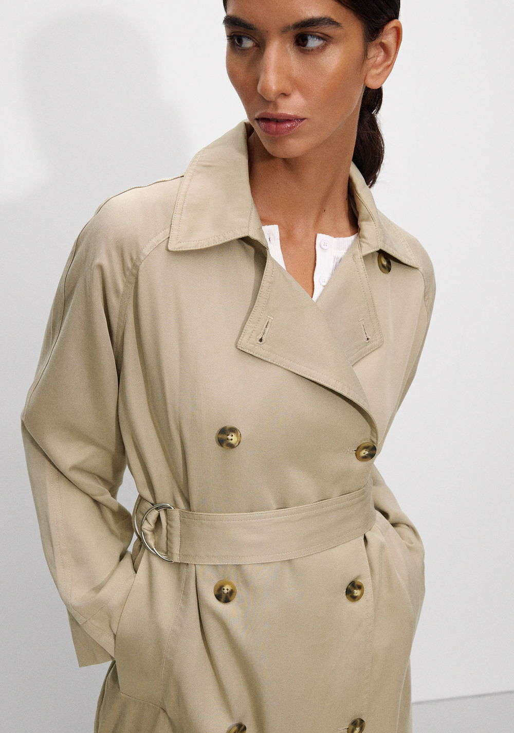 Gabardina Larga con Bolsillos Parfois 7