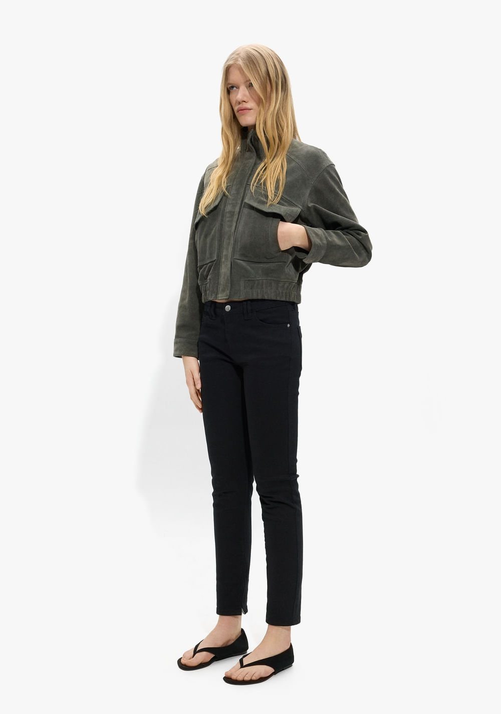 Jeans Bajo con Cierre de Cremallera Parfois 4