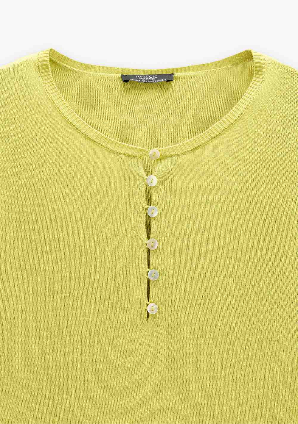 Jersey de Punto con Botones Parfois 4