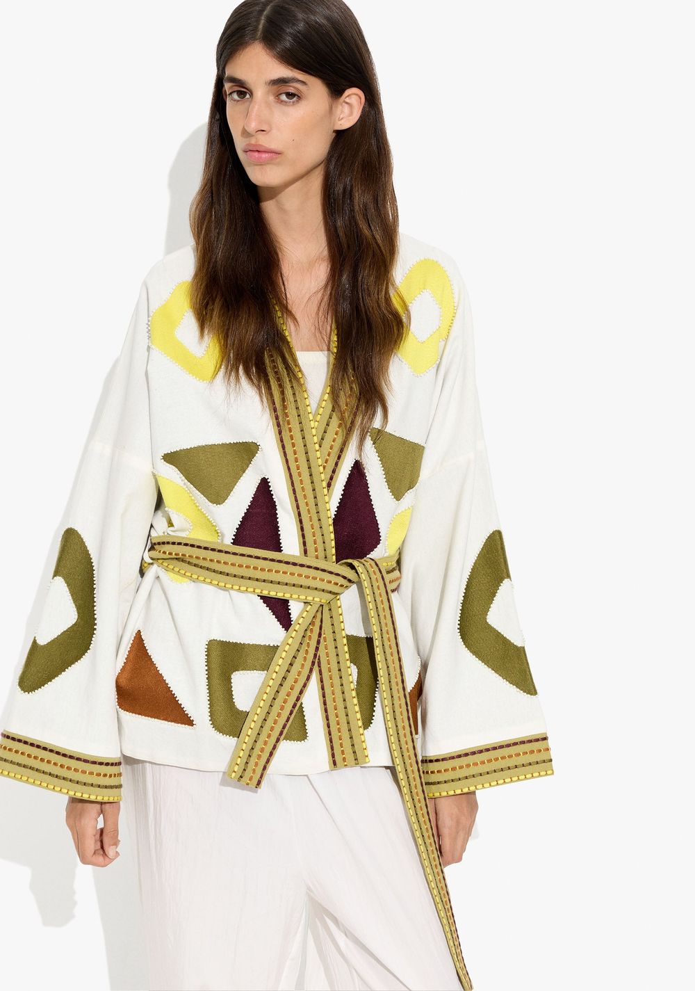 Kimono con Estampado Geométrico Parfois