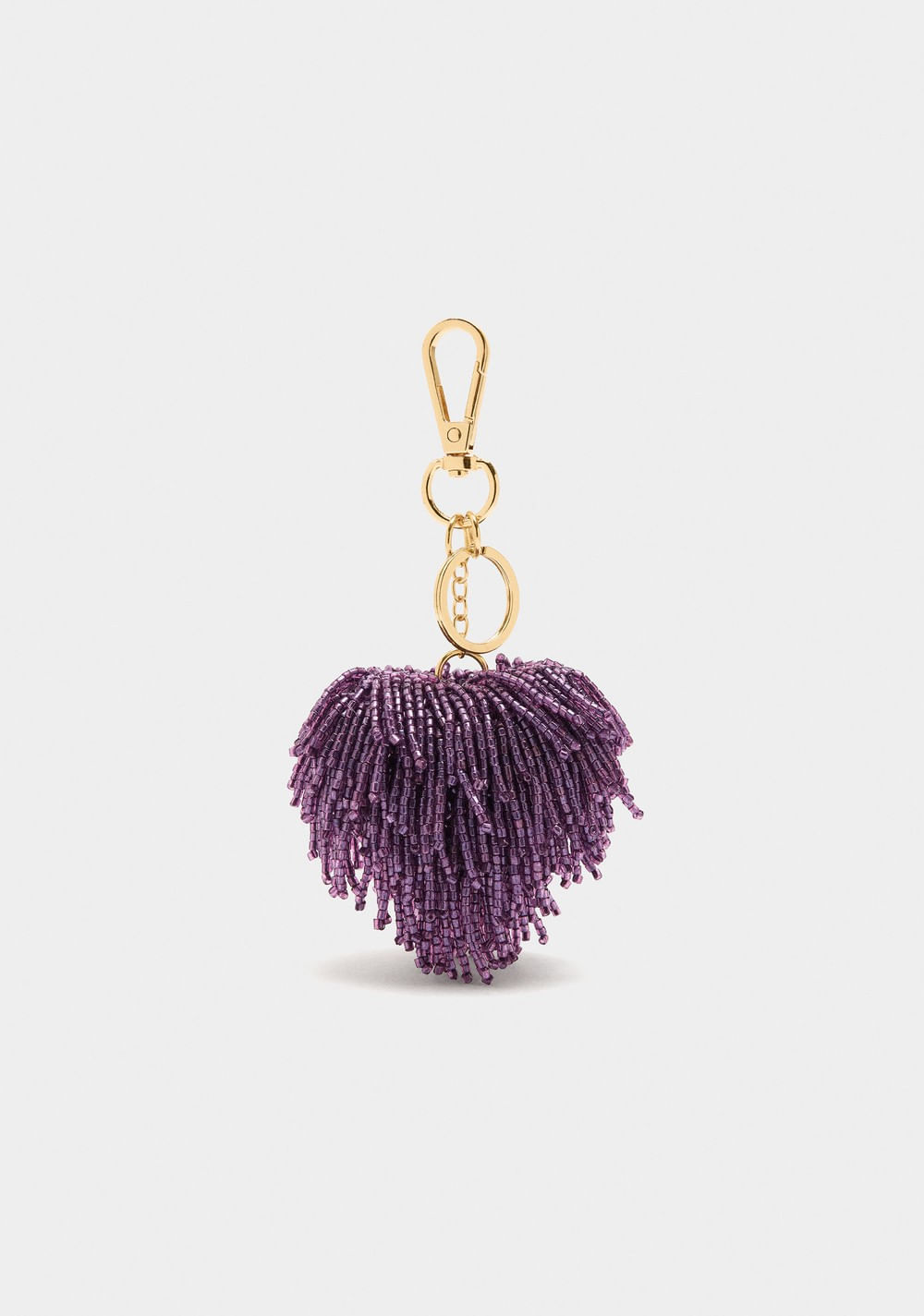 Llavero Charm Corazón con Abalorios Parfois Imagen Principal