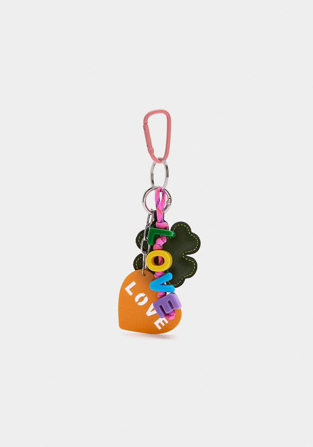 Llavero Charm Corazón y Trébol Parfois Imagen Principal