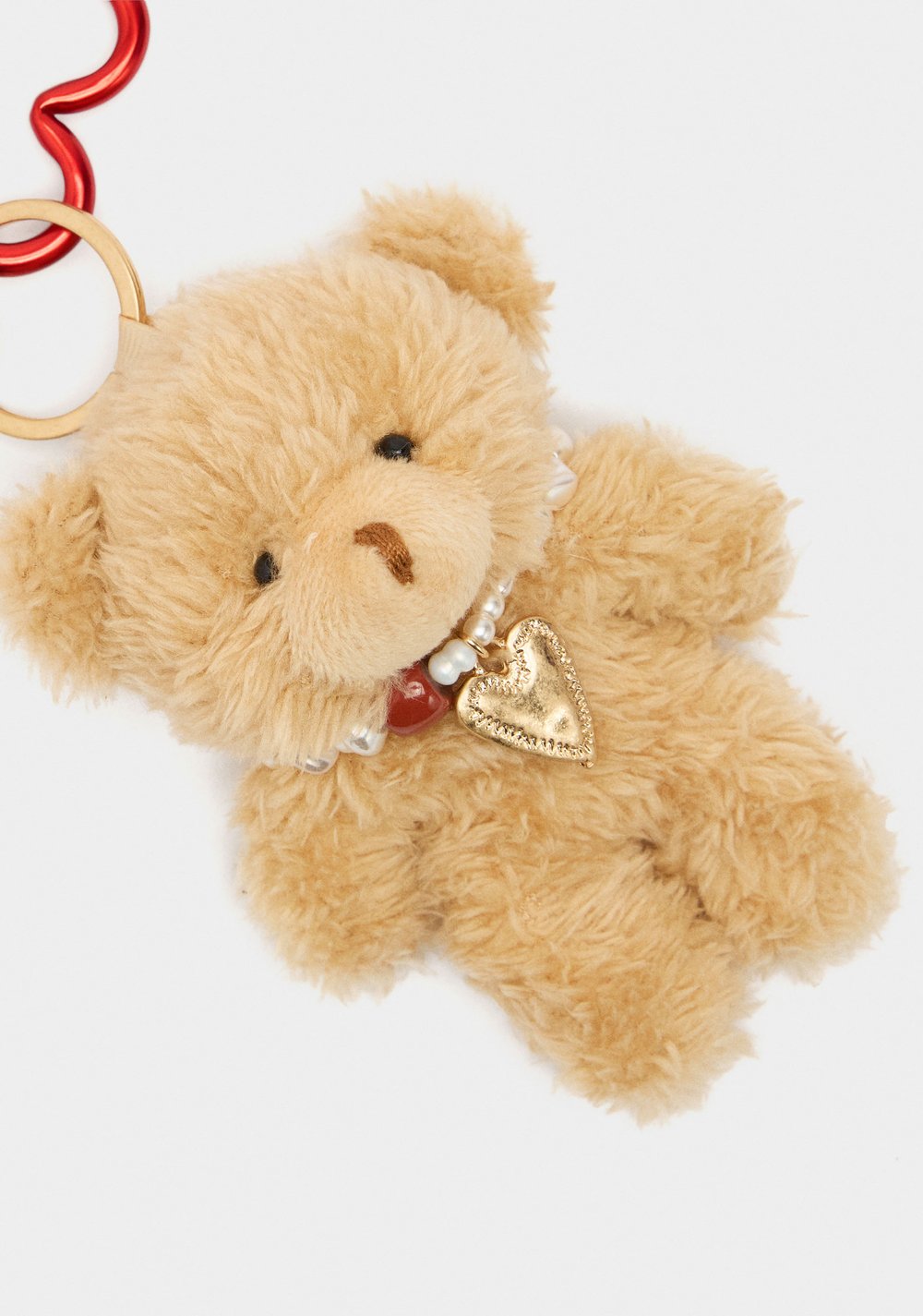Llavero Charm de Osa con Collar de Perlas Parfois 3