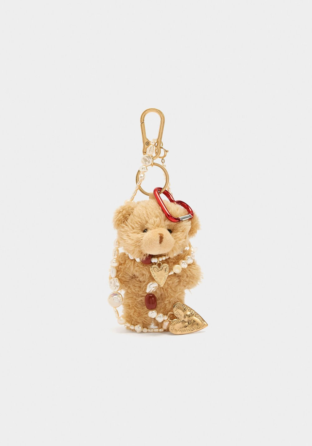 Llavero Charm de Osa con Collar de Perlas Parfois Imagen Principal