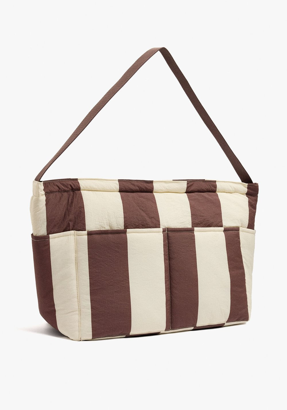 Lonchera a Rayas de Nylon con Bolso Interior Parfois 5