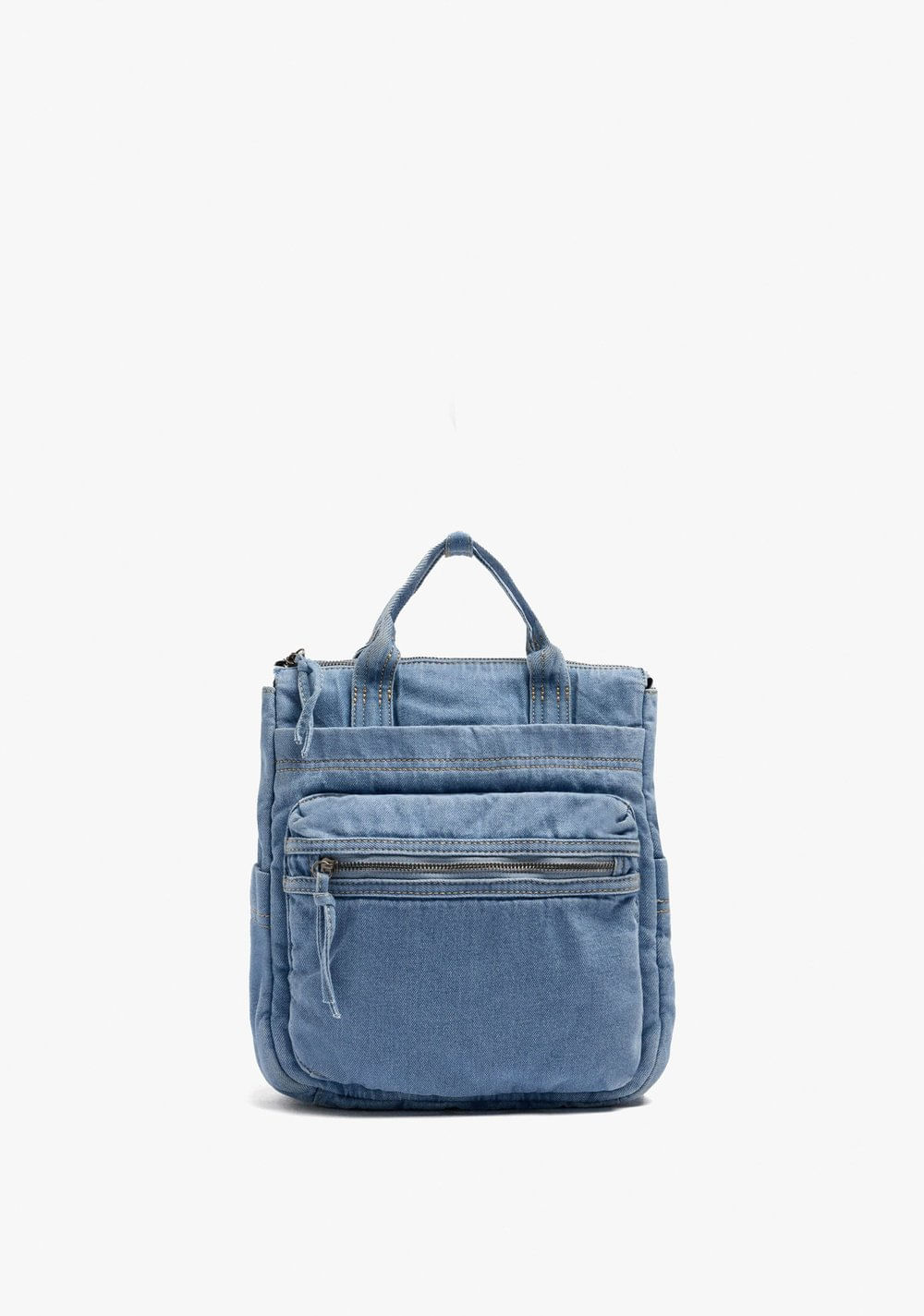Morral Denim con Efecto Lavado Parfois