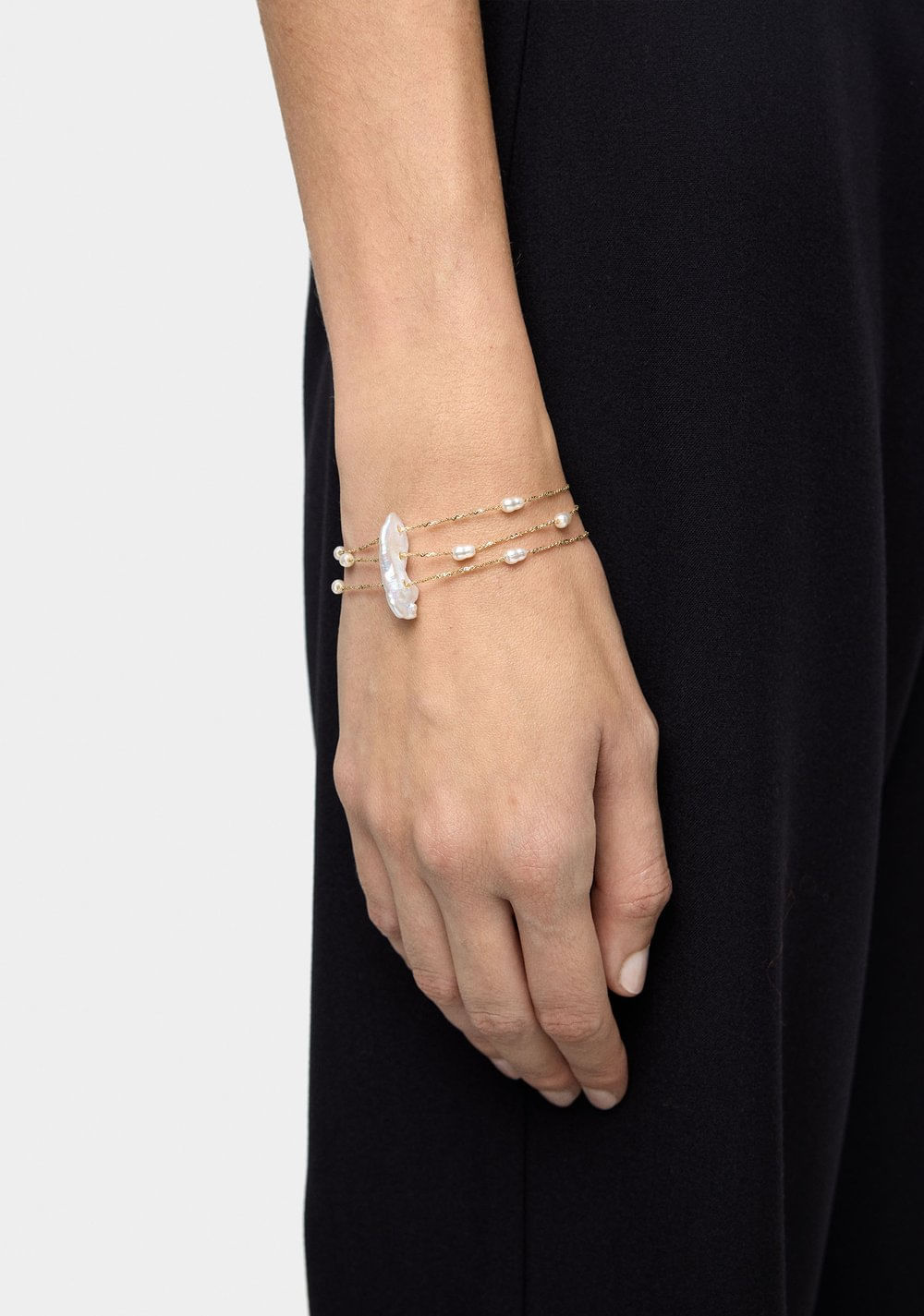 Multipulsera con Perlas de Agua Dulce Parfois 2