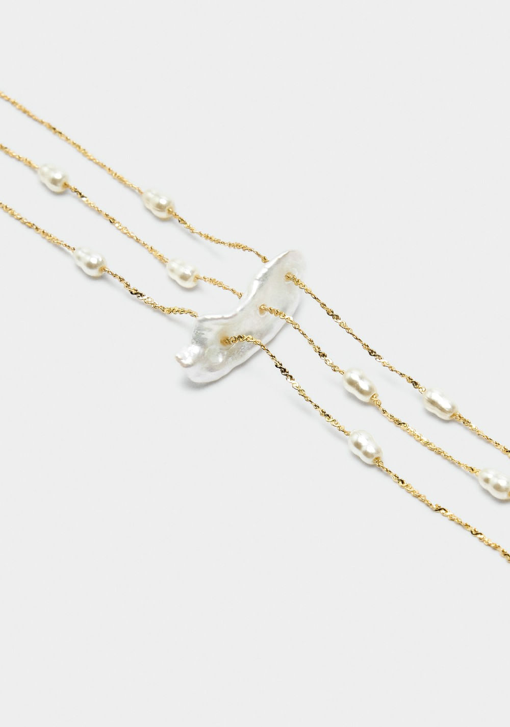 Multipulsera con Perlas de Agua Dulce Parfois 3