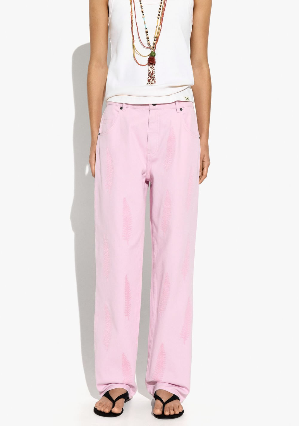 Pantalón con Bordados Parfois Imagen Principal