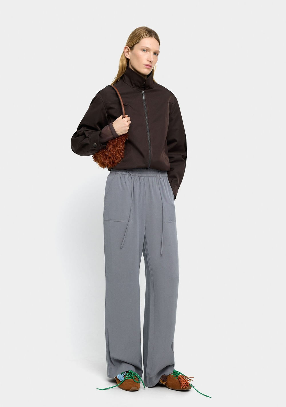 Pantalón con Cintura Elástica y Bolsillos Parfois 5