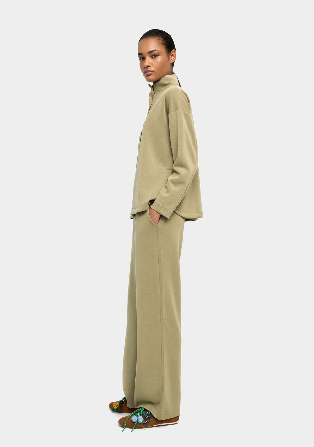 Pantalón con Cintura Elástica Tacto Suave Parfois 2