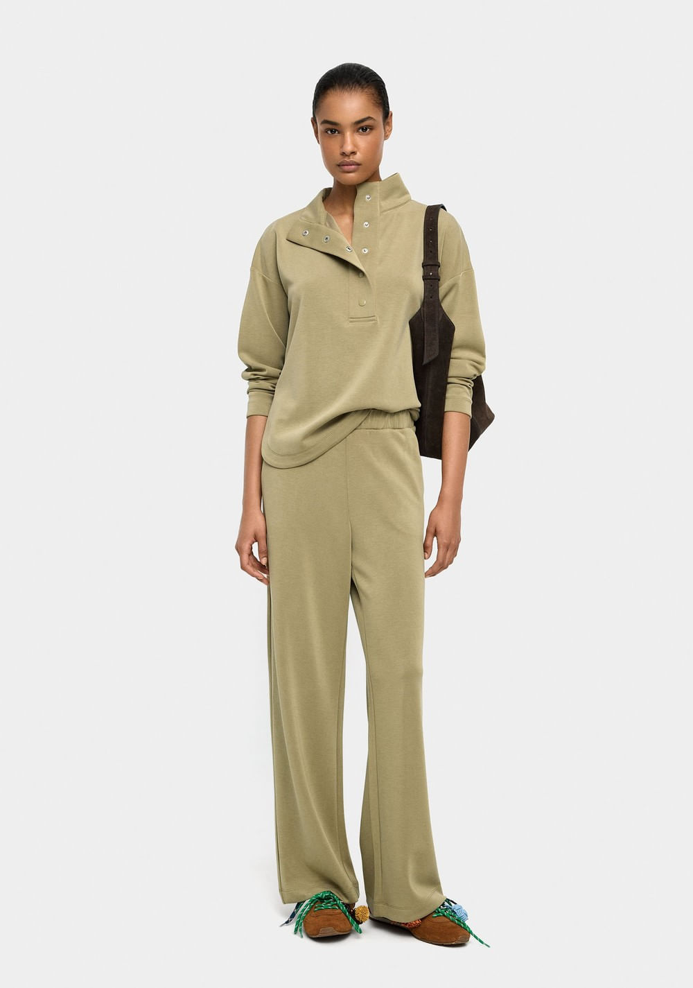 Pantalón con Cintura Elástica Tacto Suave Parfois 5