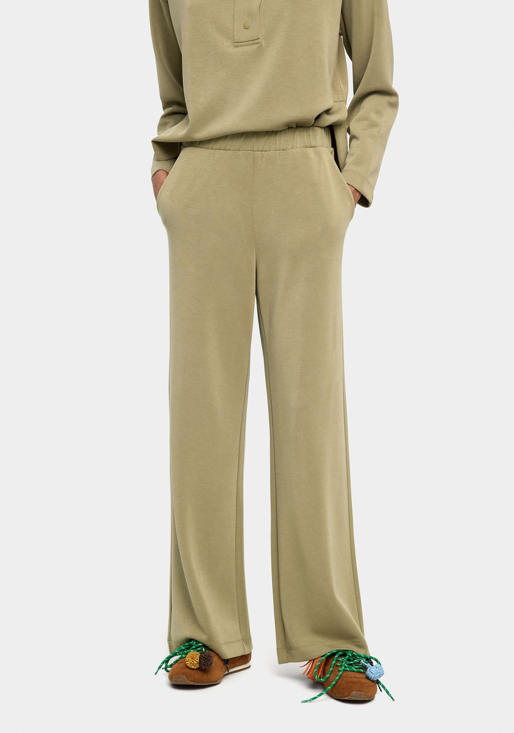 Pantalón con Cintura Elástica Tacto Suave Parfois Imagen Principal