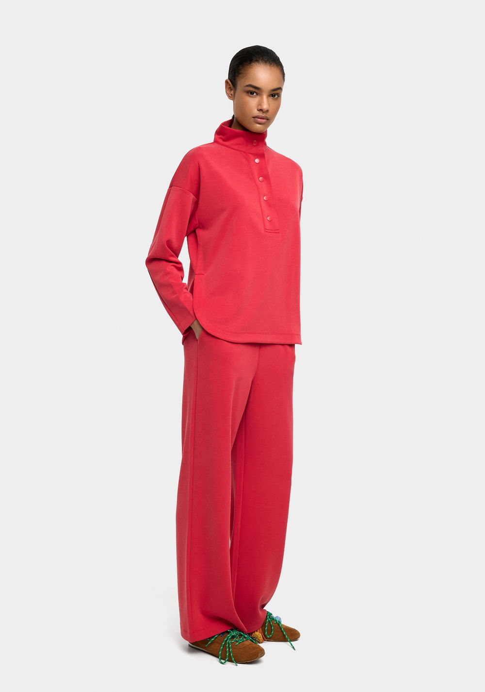 Pantalón con Cintura Elástica Tacto Suave Parfois 2