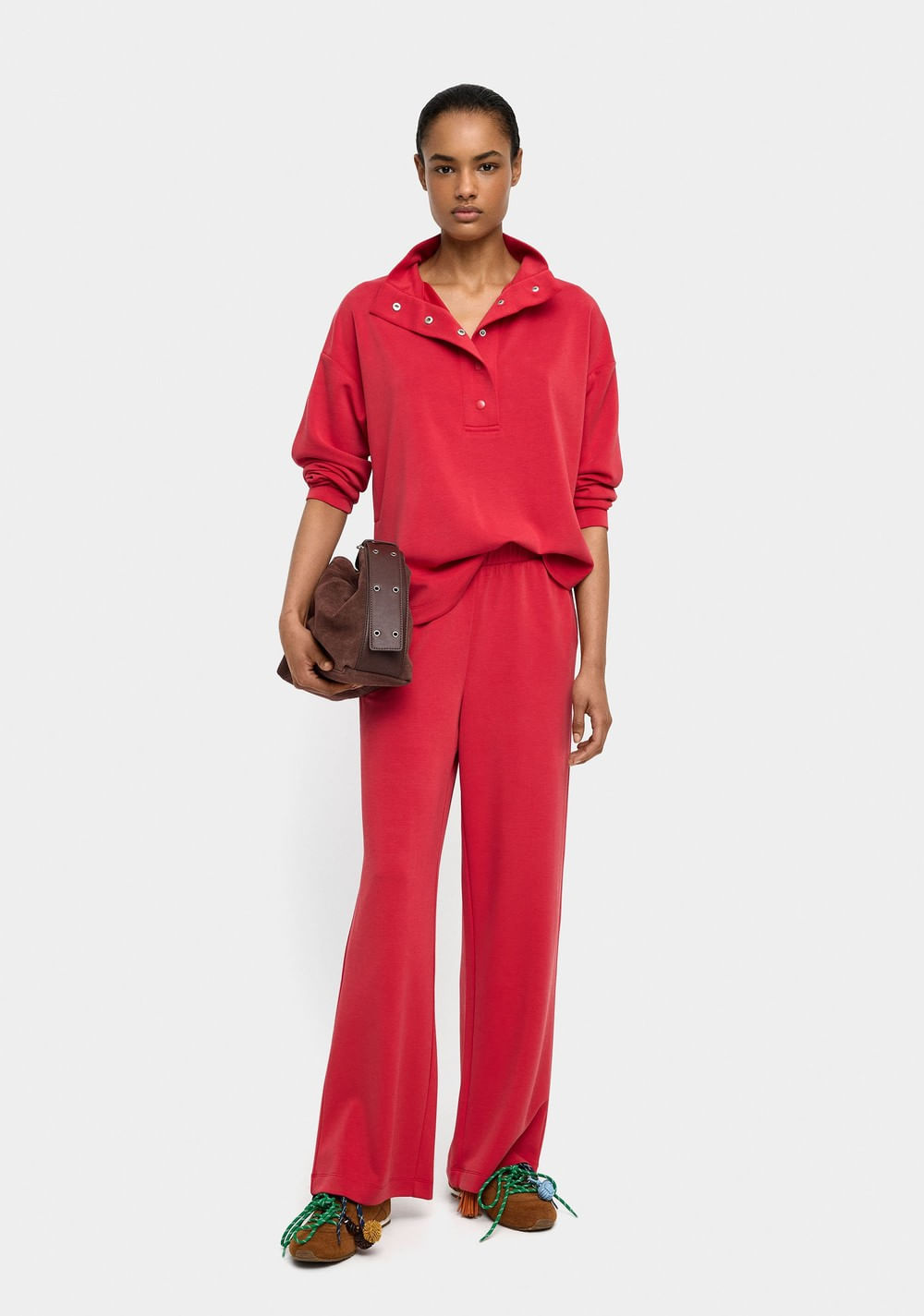 Pantalón con Cintura Elástica Tacto Suave Parfois 5