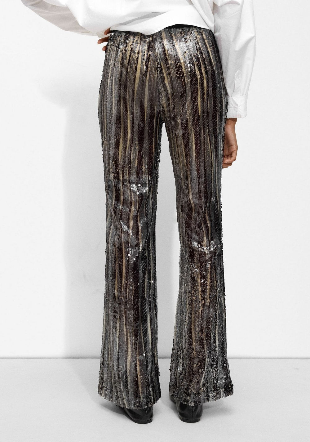 Pantalón Flare con Lentejuelas Parfois 4