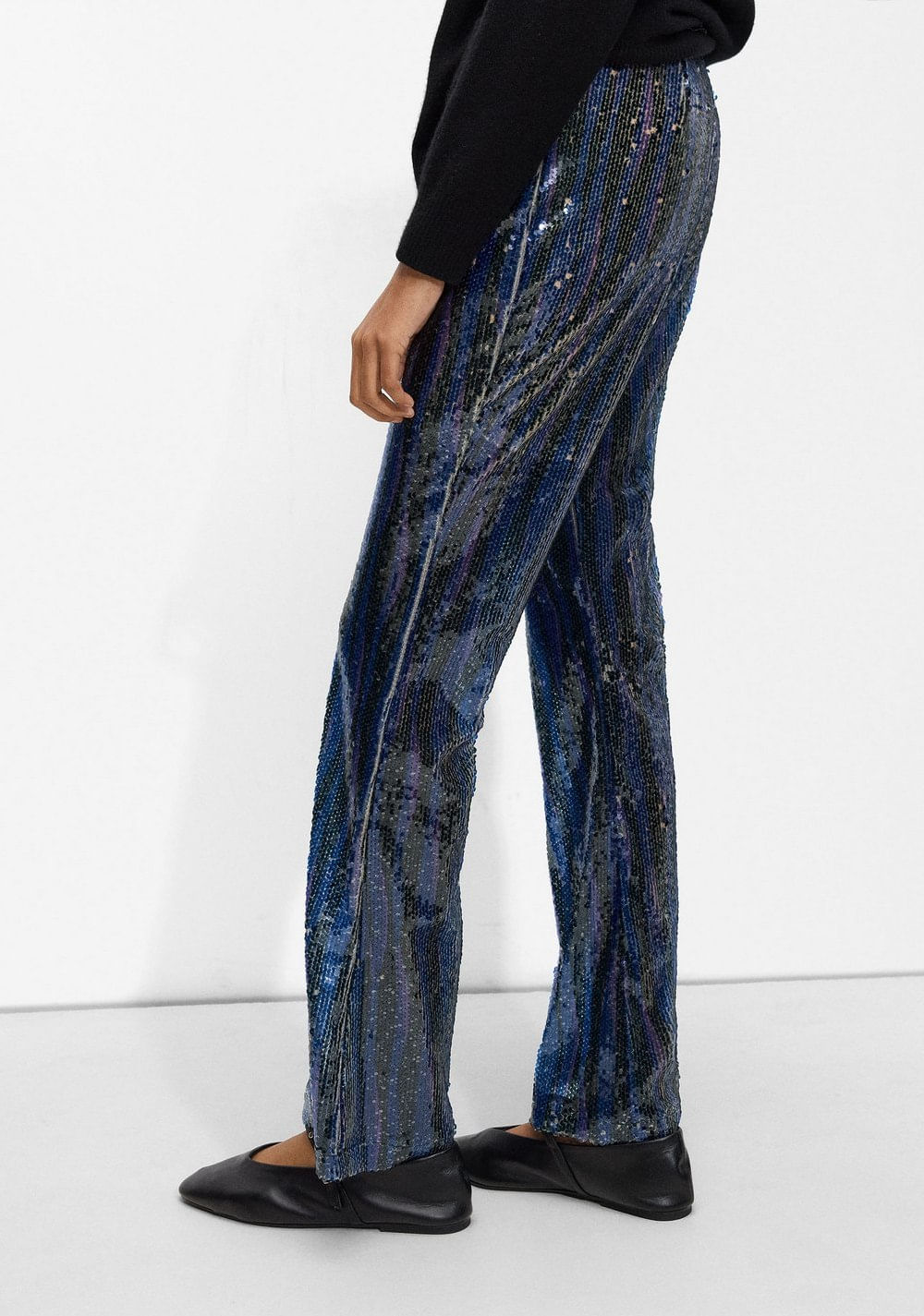 Pantalón Flare con Lentejuelas Parfois 3