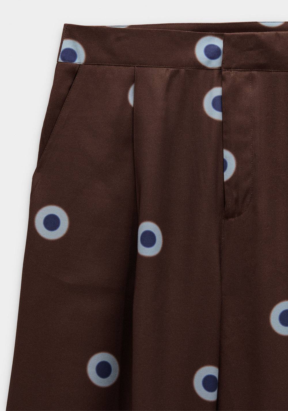 Pantalón Fluido Estampado de Círculos Parfois 5