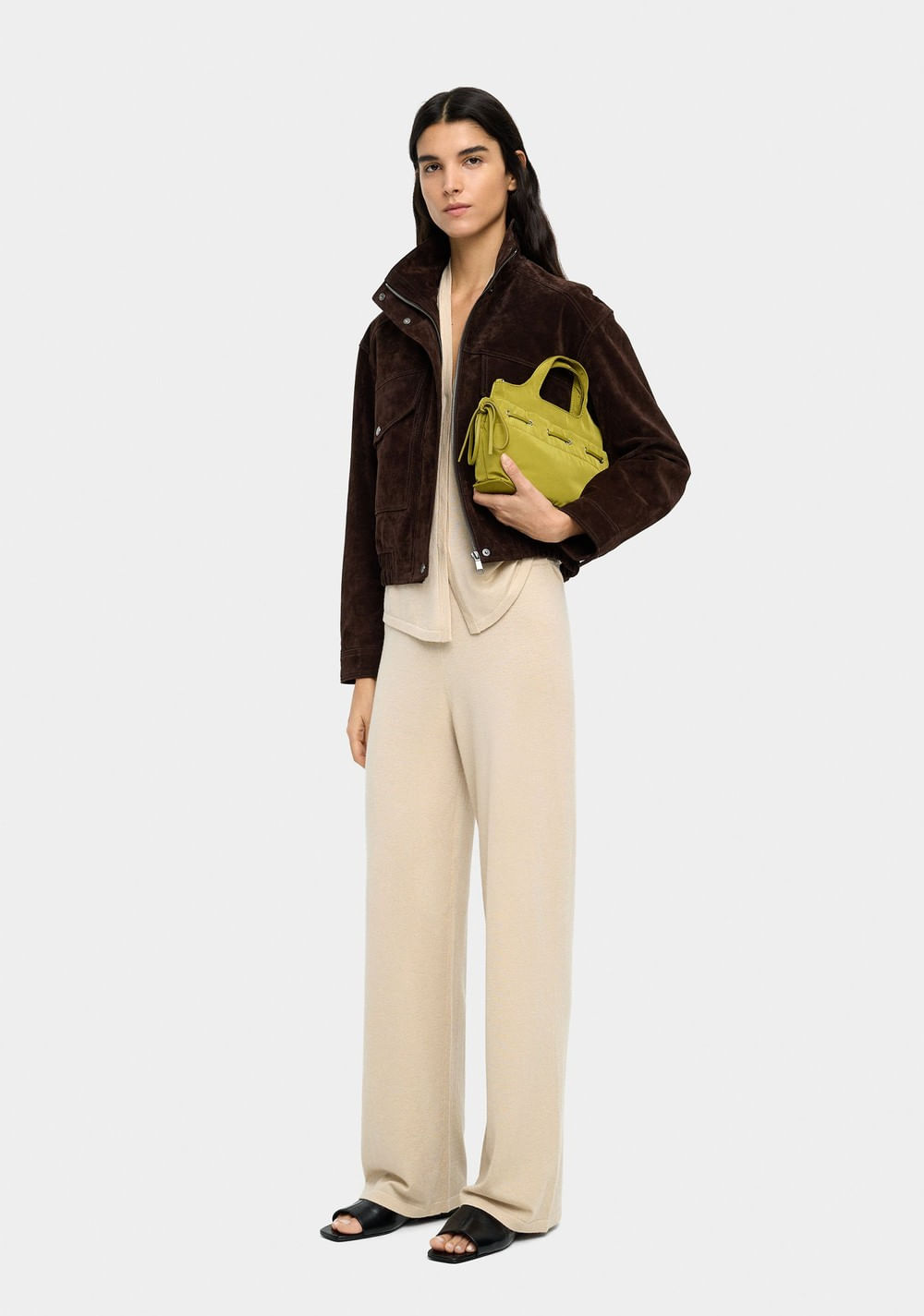 Pantalón de Punto con Mezcla de Lana Parfois 5