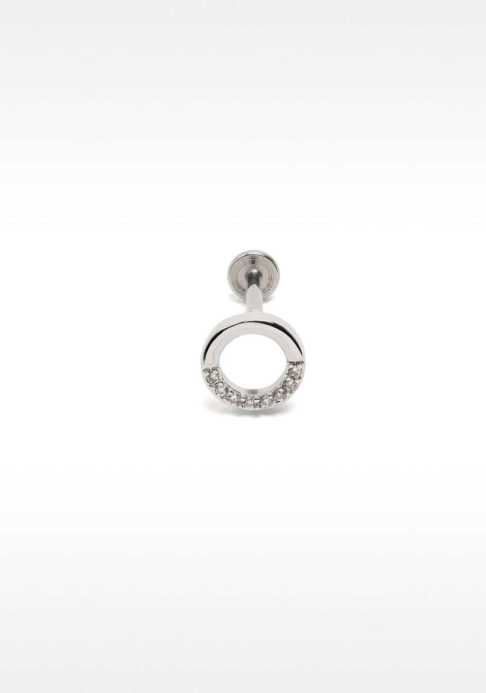 Piercing de Oreja Tipo Aro con Circonitas – Acero Inoxidable Parfois 2