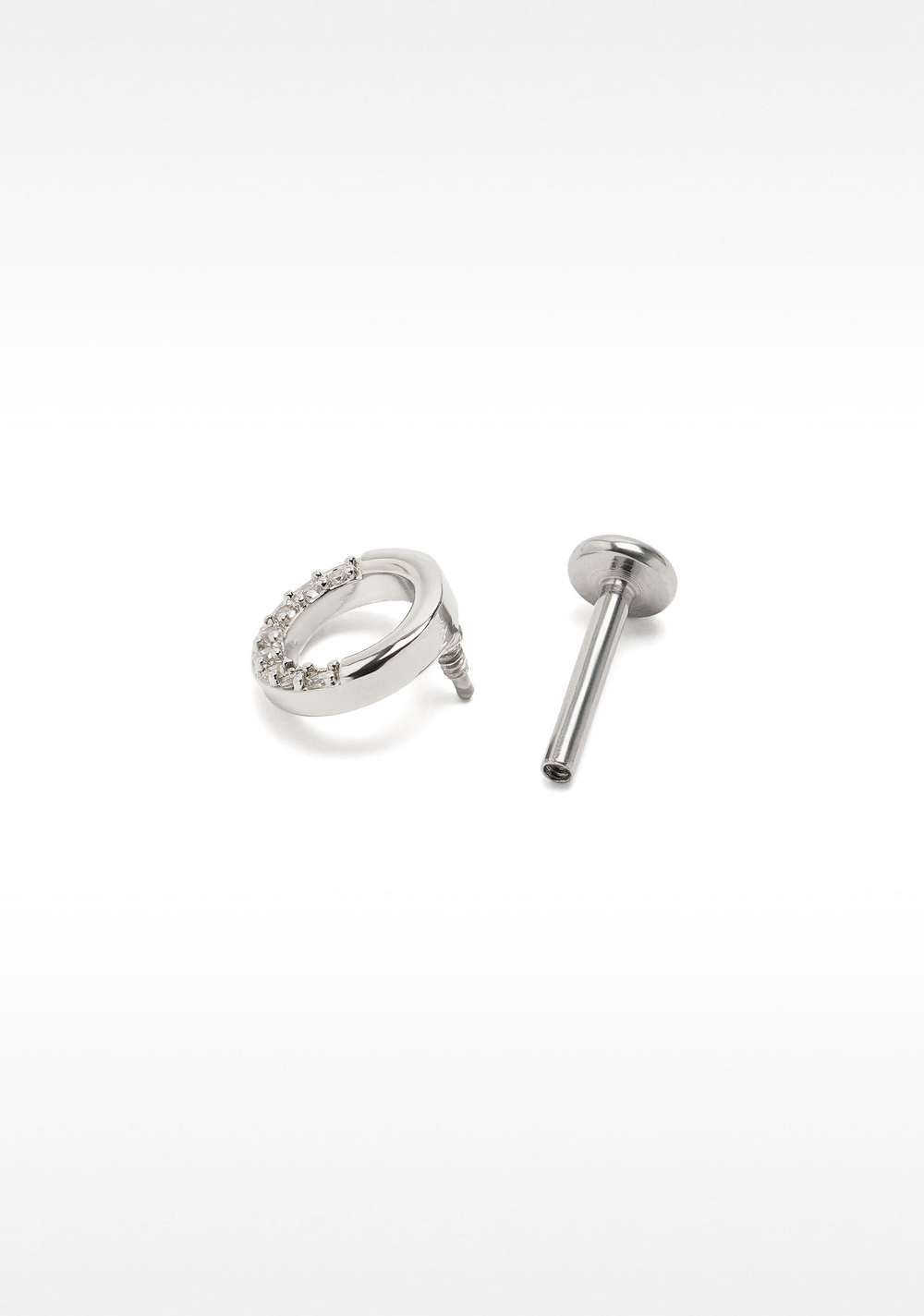 Piercing de Oreja Tipo Aro con Circonitas – Acero Inoxidable Parfois 4
