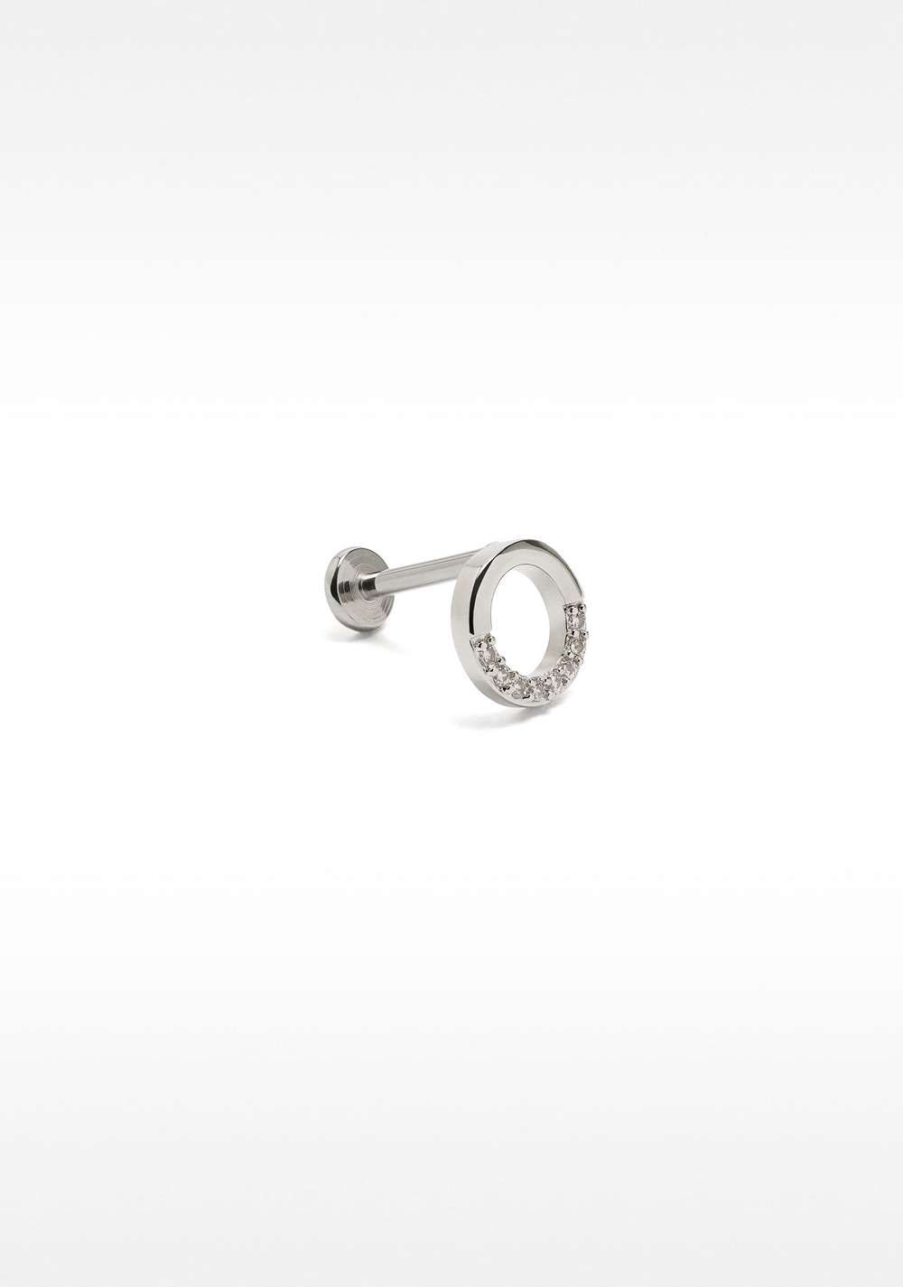 Piercing de Oreja Tipo Aro con Circonitas – Acero Inoxidable Parfois Imagen Principal