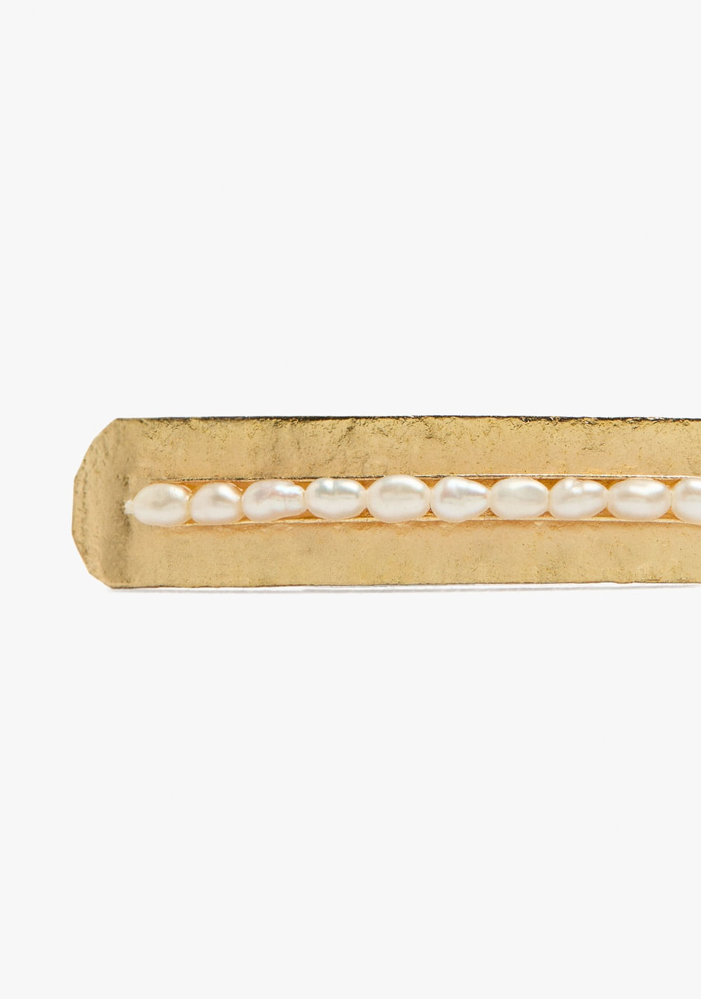 Pulsera Ajustable con Barra con Perlas de Agua Dulce Parfois 2