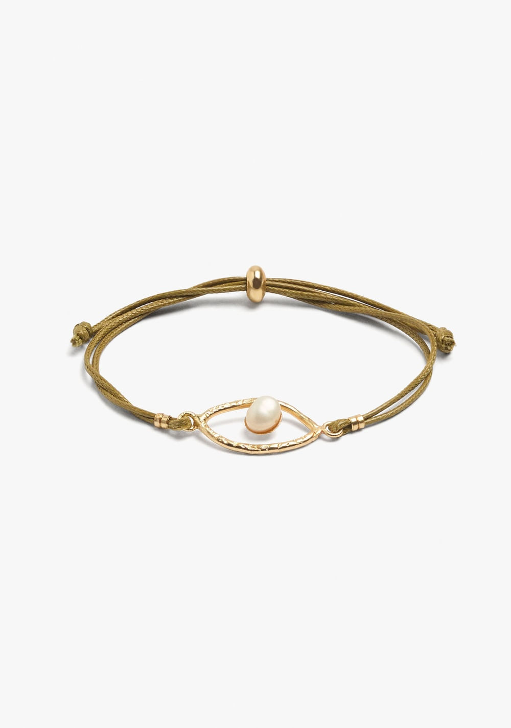 Pulsera Ajustable Charm Ojo con Perla Parfois Imagen Principal