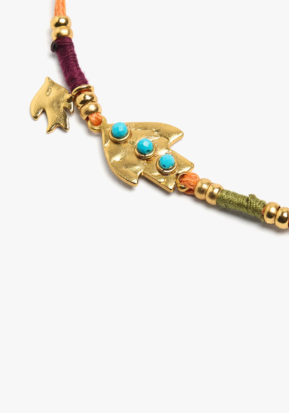 Pulsera Ajustable Multicolor con Charms y Piedras Parfois 2