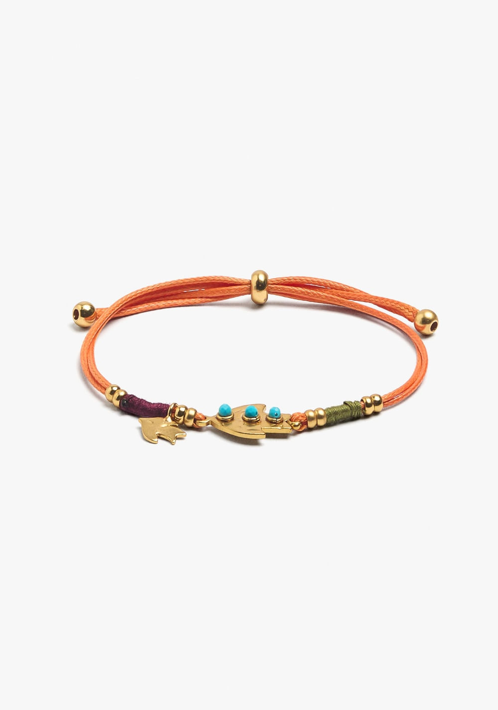 Pulsera Ajustable Multicolor con Charms y Piedras Parfois Imagen Principal