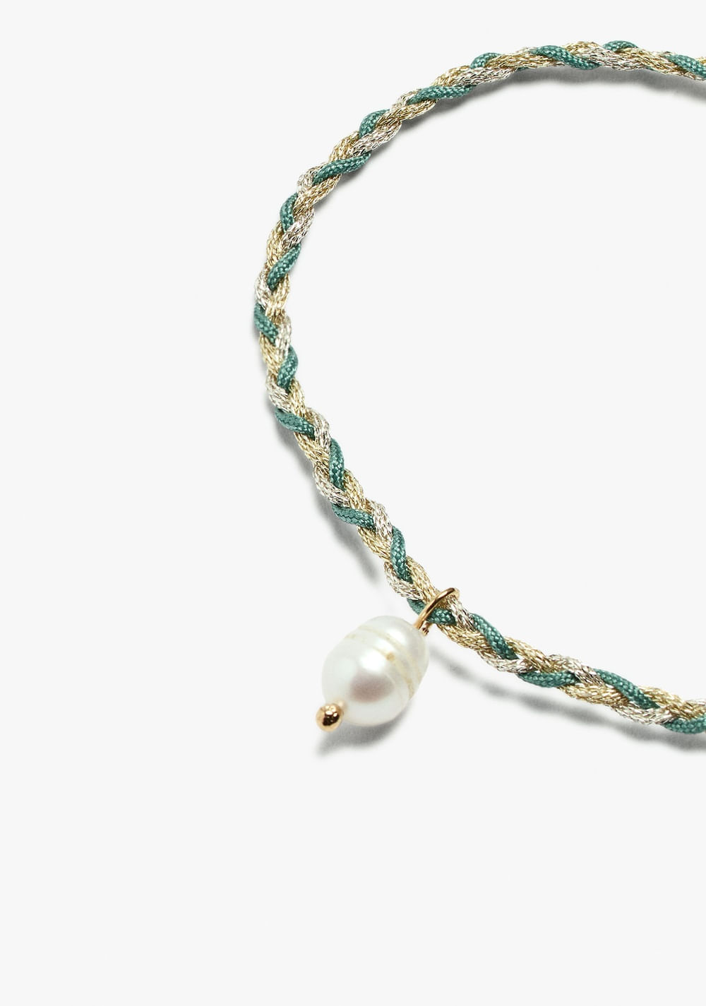 Pulsera Ajustable Trenzada con Perla Parfois 2