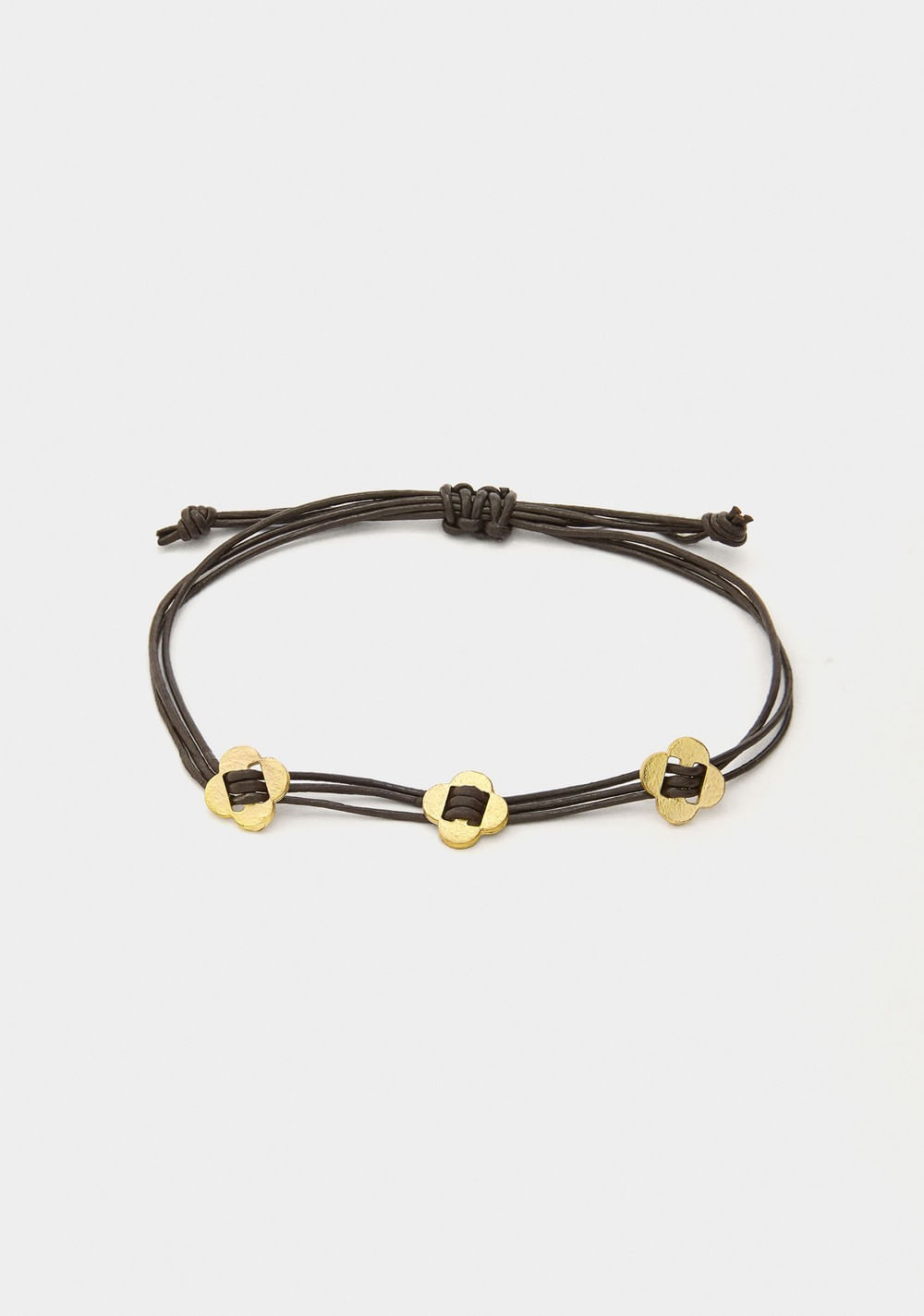 Pulsera Cordón de Piel Charms Flores Parfois Imagen Principal
