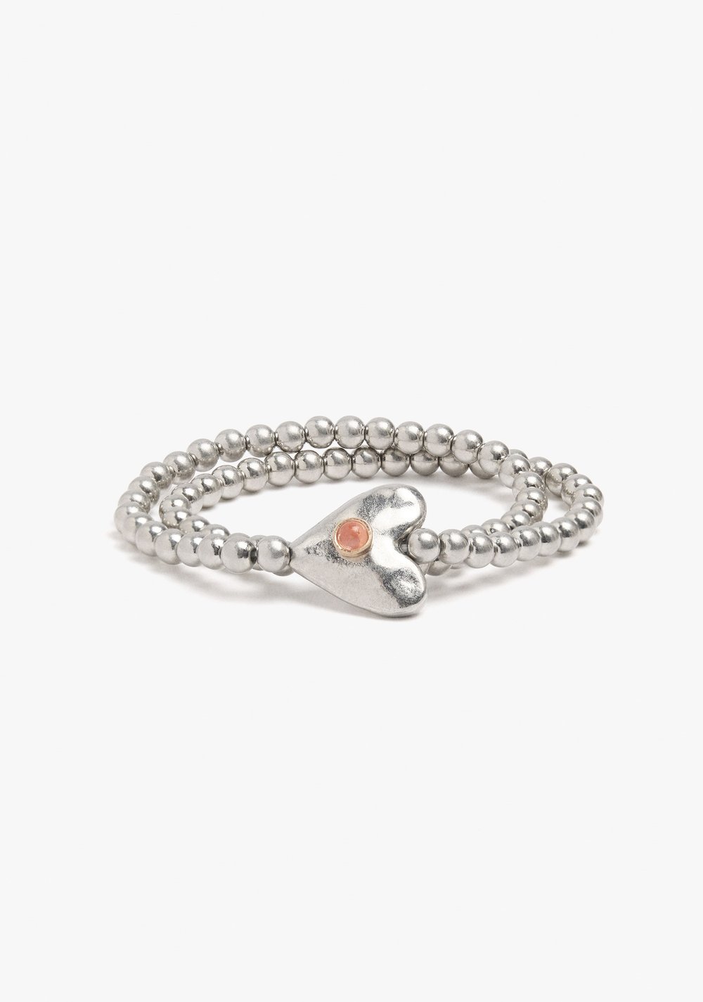 Pulsera Elástica Doble con Corazón Parfois
