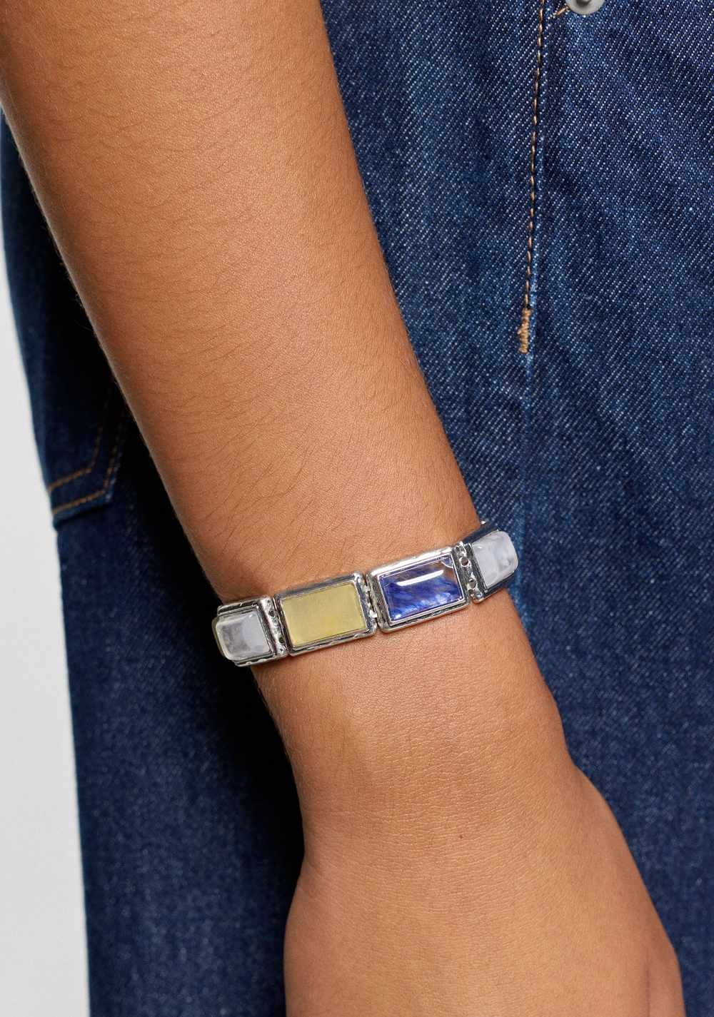 Pulsera Elástica Placas con Piedras Parfois 2