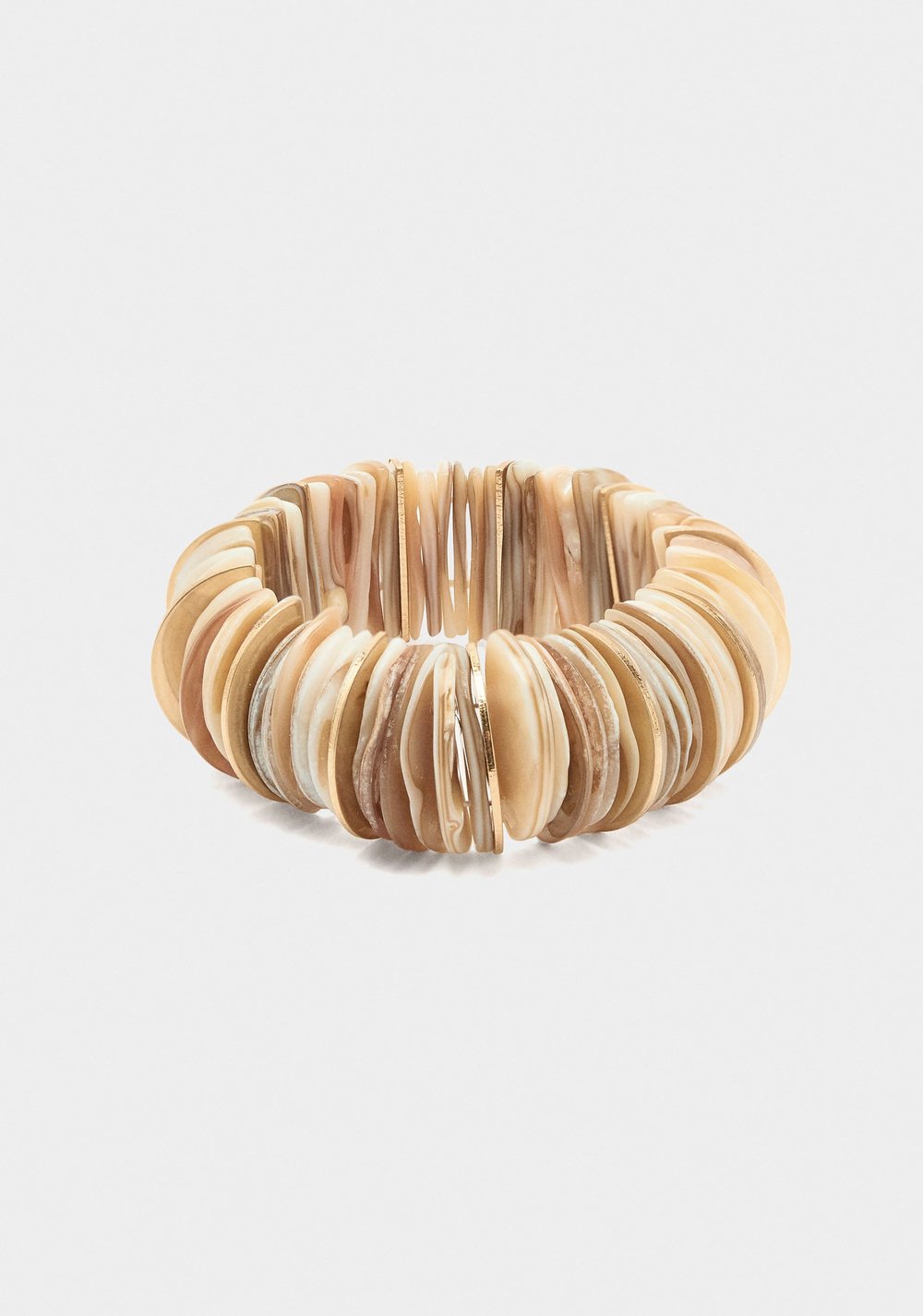 Pulsera Elástica Redondeada con Conchas Parfois