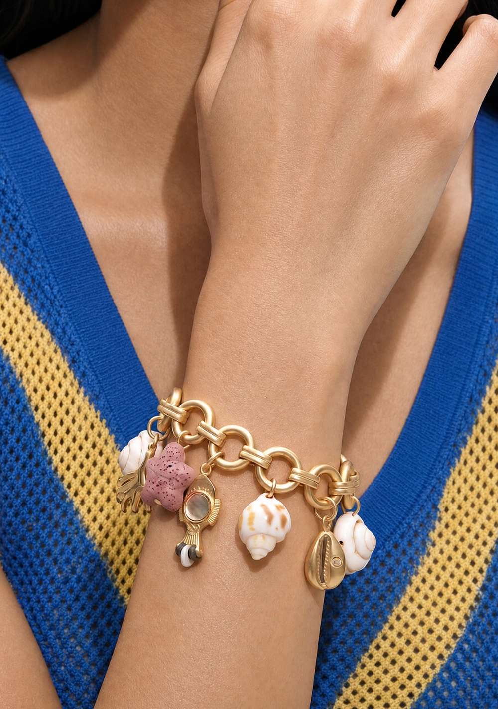 Pulsera de Eslabones con Motivos Marinos Parfois 2