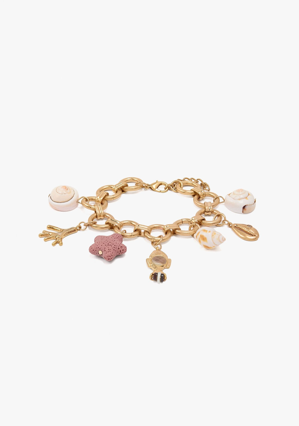 Pulsera de Eslabones con Motivos Marinos Parfois Imagen Principal