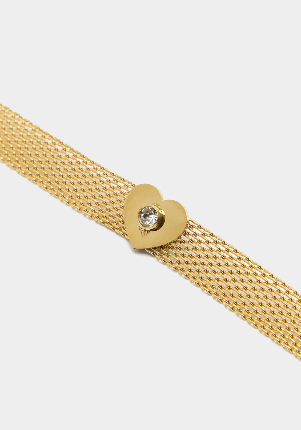Pulsera Malla Metálica con Corazón Parfois 3