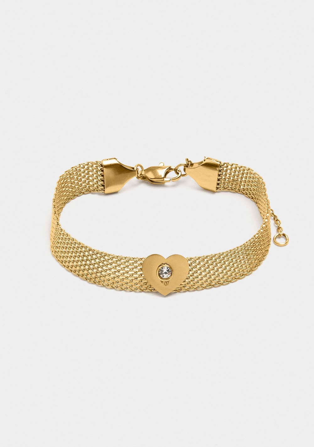 Pulsera Malla Metálica con Corazón Parfois Imagen Principal