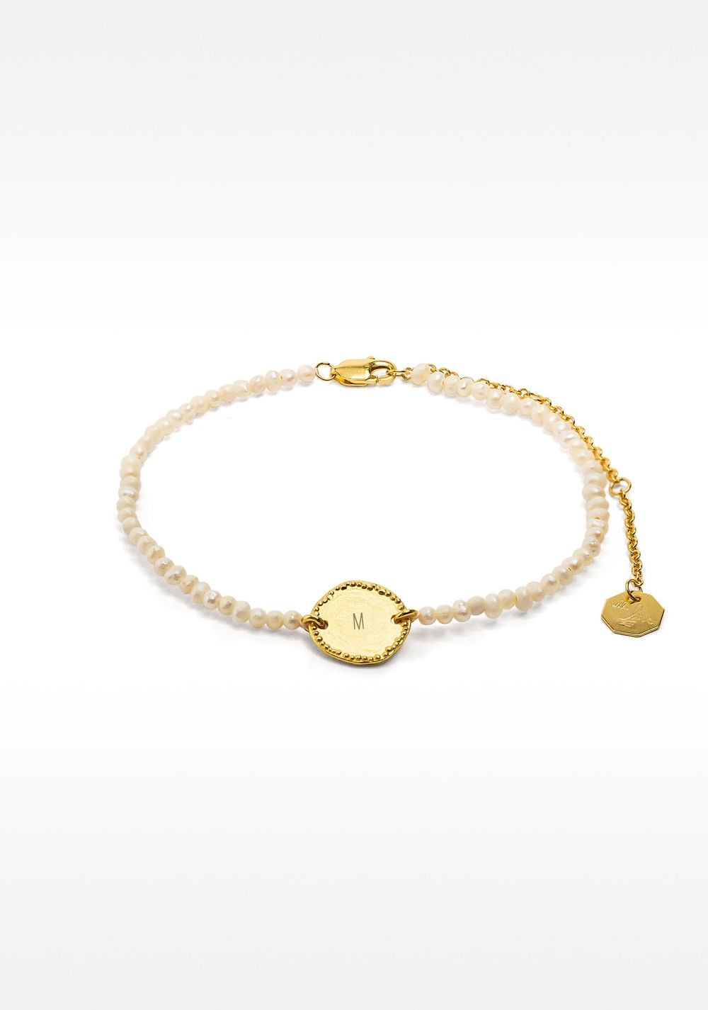 Pulsera de Perla de Agua Dulce con Medalla Parfois