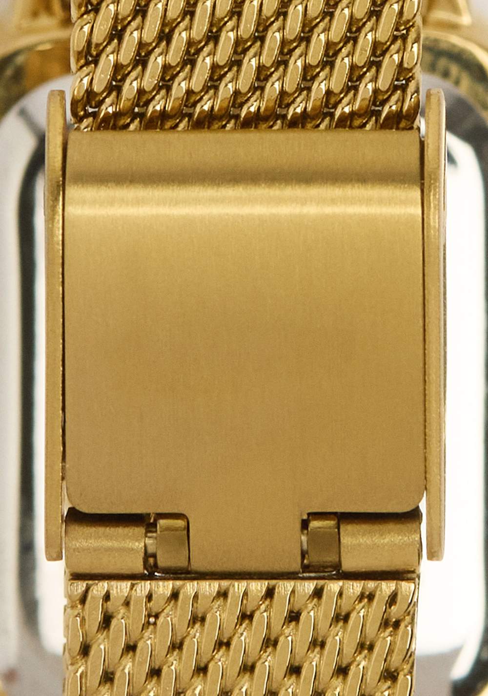 Reloj Rectangular Malla Metálica de Acero Inoxidable Parfois 5