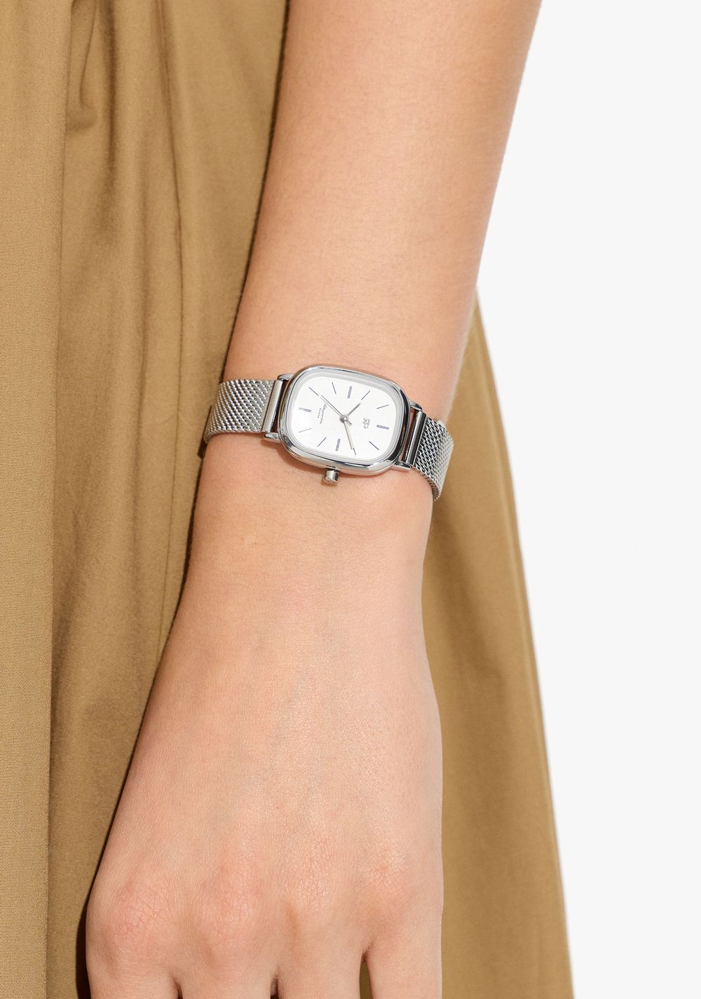 Reloj Rectangular con Malla Metálica Parfois 2