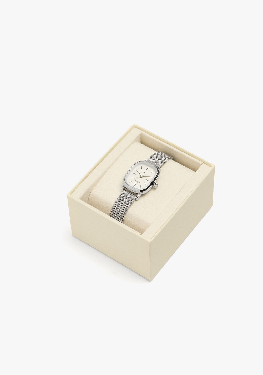 Reloj Rectangular con Malla Metálica Parfois 5