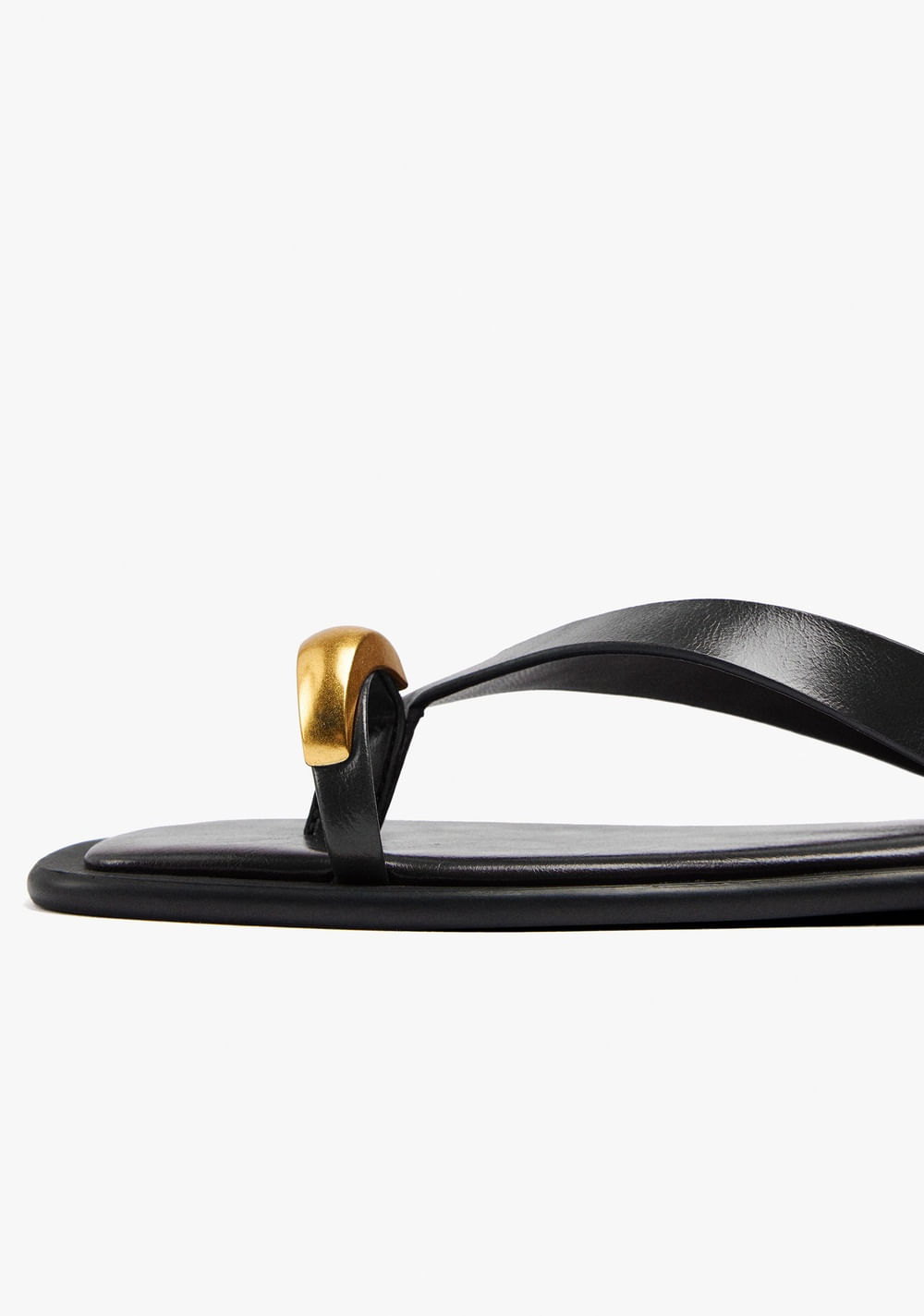 Sandalias de Piel Thong Tira al Tobillo Parfois 5