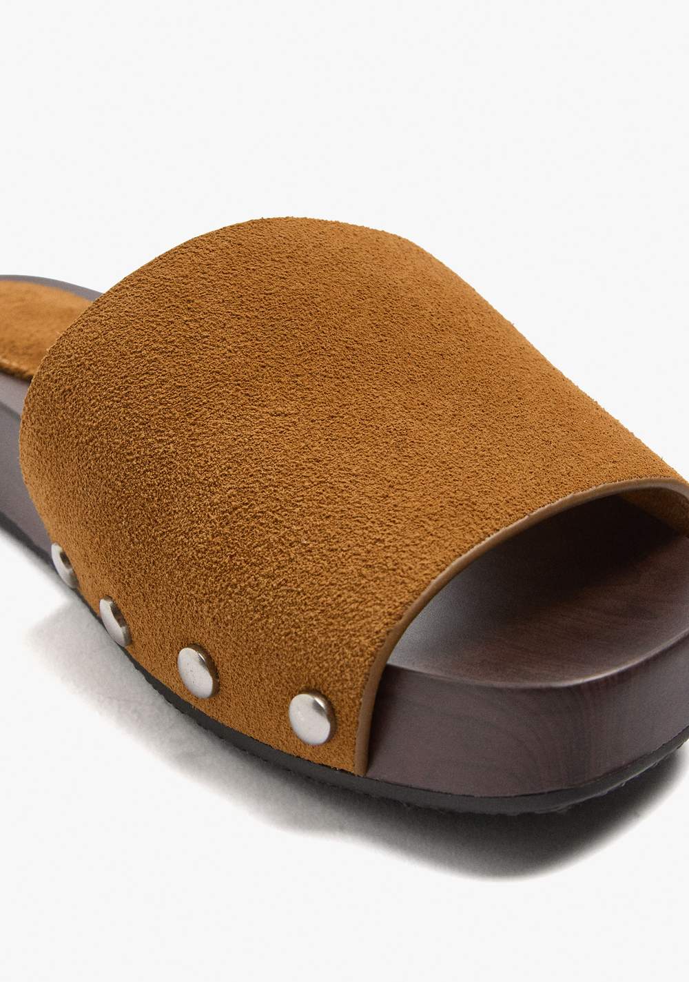 Sandalias Planas de Piel con Tira Ancha Parfois 6